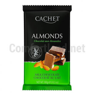 Открыть галерею Шоколад молочный с миндалем Cachet molochnyy-shokolad-s-mindalem-cachet