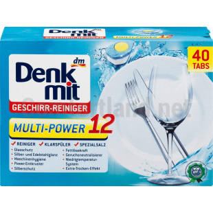 Открыть галерею Таблетки для посудомоечных машин Denk Mit Multi-power 12 tabletki-dlya-posudomoechnyh-mashin-denk-mit-multi-power-12